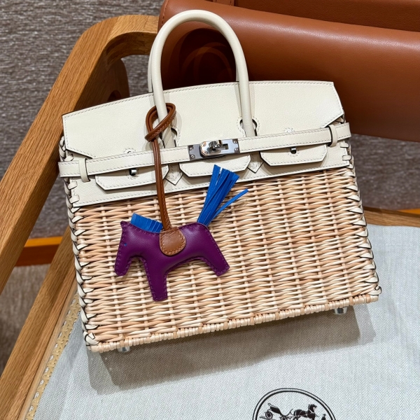【エルメス HERMES】バーキンピクニック 25 ヴォースイフト ラタン  ナタ (I2) シルバー金具（100％手縫い）